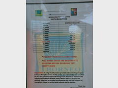 Malaysia, Borneo, Kota Kinabalu, Schedule of the shuttle to 1Borneo