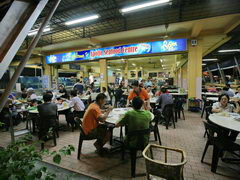Малайзия, цены на еду на Борнео, Кафе с морепродуктами