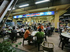 Malaysia, Borneo, Miri, Seafood restaurant