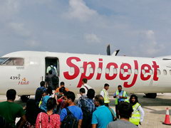 Maldives Transportation,  SpiceJet plane