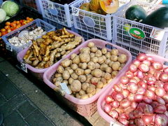 Maldives Food, vegetables on the market