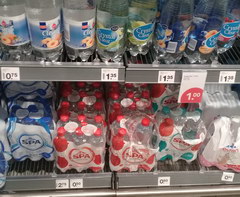 Supermarket prices in Amsterdam in the Netherlands, Drinking water