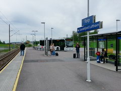 Transportation from Torp Airport (Norway), Railway station Torp