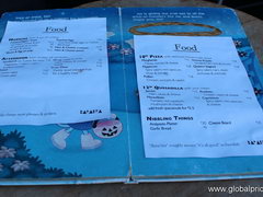 Dinning and drinking in New Zealand, Children's menu in the cafe