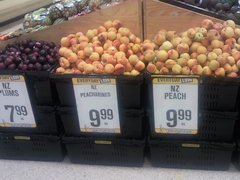 Цены на продукты в Новой Зеландии, Персики