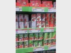 Food prices in New Zealand, canned
