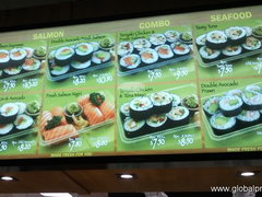 Prices in New Zealand, Sushi and rolls in a supermarket takeaway