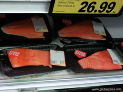 Food prices in New Zealand, Fillet of salmon