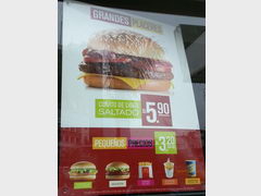 Dinning and drinking prices in Peru, At McDonald's Hamburger