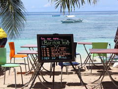 Philippines, Bohol, Food prices, Breakfast overlooking the ocean