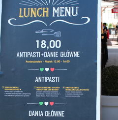 Dining options and the cost of food at in Warsaw in Poland, Complex lunch