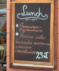 Dining options and the cost of food at in Warsaw in Poland, Business lunch