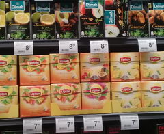 Цены на продукты питания в Польше в Варшаве, чай