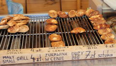 Street food in Poland in Warsaw, Grilled cheese