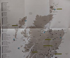 Авиа-транспорт Шотландии, Карта Аэропортов