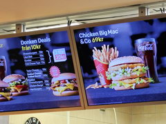 Prices in Stockholm for food, Cost of meals in McDonald's