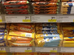 Цены на продукты в Стокгольме в Швеции, шоколадные батончики