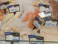 Grocery stores prices in Stockholm in Sweden, Prices for fresh fish