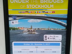 Prices for entertainment in Stockholm, Sea excursion