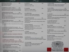 Prices in Stockholm for food, Italian restaurant, menu, pasta and pizza