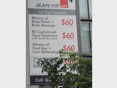 Services prices in Singapore, Prices for massage