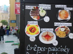 Цены на еду в Братиславе, кебаб кафе