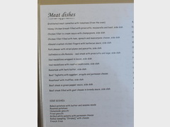 Prices in restaurants in Ljubljana, Meat dishes range