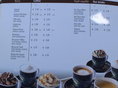 Цены на еду в Словении (озеро Блед), кофе