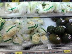 Bangkok, Thailand, prices at a supermarket, Pumpkins and cabbage