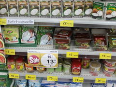 Bangkok, Thailand, grocery prices, Thai canned purged