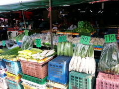 Таиланд,Чиангмай, цены на овощи на рынках, Разные местные овощи