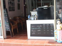 Hua Hin food prices, Thailand, Prices at a coffee shop