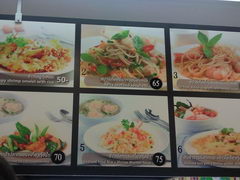 Hua Hin food prices, Thailand, Spaghetti with seafood