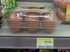 Hua Hin grocery prices, Thailand, Eggs