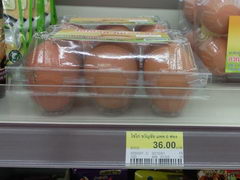 Hua Hin grocery prices, Thailand, Eggs