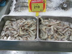 Hua Hin grocry stores prices, Thailand, Shrimp