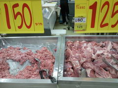 Hua Hin grocry stores prices, Thailand, Pork