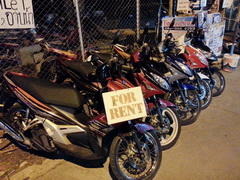 Transportation in Pattaya, Prices for rent motorbike