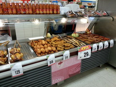 Продукты в супермаркетах в Таиланде в Паттайе, Газная гриль готовая еда