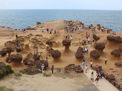 Достопримечательности Тайваня(Тайбэй,Yehliu), Лунный пейзаж в геологическом парке Yehliu