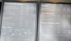 Prices in Turkey in Antalya for food, Prices in Starbucks