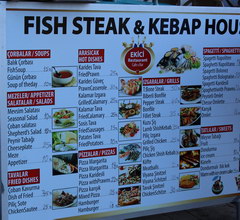 Prices in Turkey in Antalya for food, Steak grill restaurant
