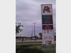 Бензин в Будапеште, Стоимость бензина