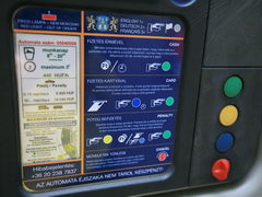 Budapest transport, Parking automatic machine