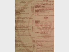 Meals in Hungary, Prices in a restaurant