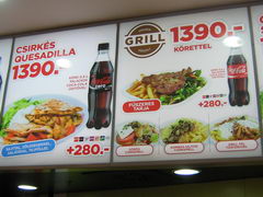 Food prices in Budapest, Grill dinners