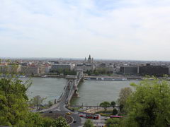 Sights of Budapest, View of the Danube and Budapest from the Buda Castle