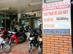 Вьетнам, Транспорт Далата, Цены на аренду мотобайка