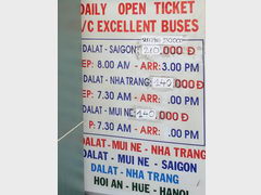 Vietnam, Dalat, Buses from agencies 