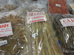Vietnam, Nha Trang prices of fruits, Dried fish